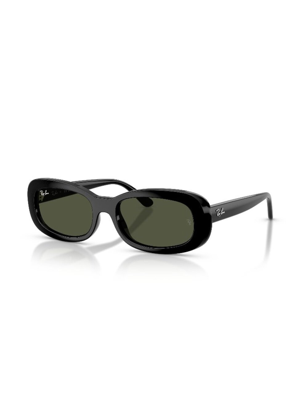New Ray-Ban Women's Sunglasses Black Green Lens Acetate Frame Ray Ban RB2221 901